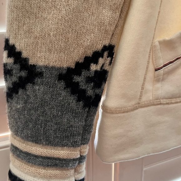 NAPAPIJRI Geographic Lambswool/Cotton blend Aztec print  hoodie Women’s size M - Picture 10 of 14